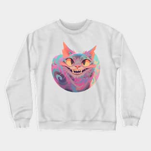 Handsome Grin Cat Crewneck Sweatshirt